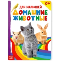 Книжка картонная &laquo;Домашние животные&raquo; 10 стр., МИКС