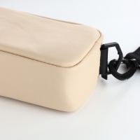 Сумка женская на молнии, TEXTURA, маленький размер, длинный ремень, цвет бежевый