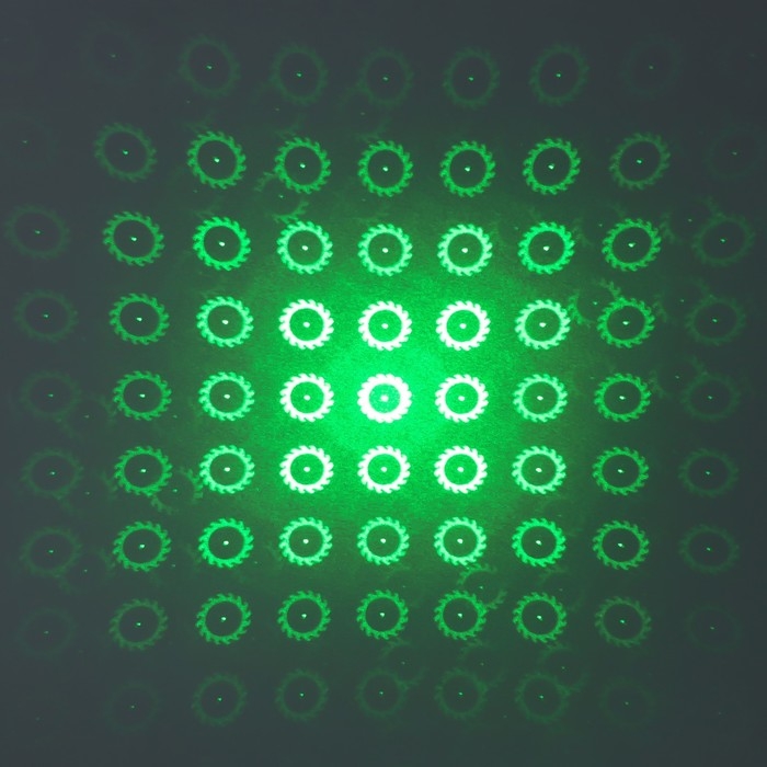 Указка лазерная 12 + 1 насадки от 2 х ААА 7,7х21 см