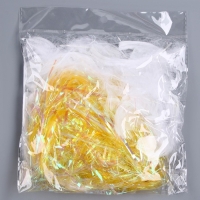 Набор для творчества и декора &laquo;Перья белые + наполнитель&raquo;, цвет желтый