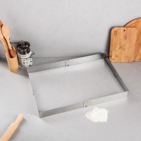 Форма раздвижная для выпечки &laquo;Прямоугольная&raquo;, h-5 см, 18х32 - 26х50 см