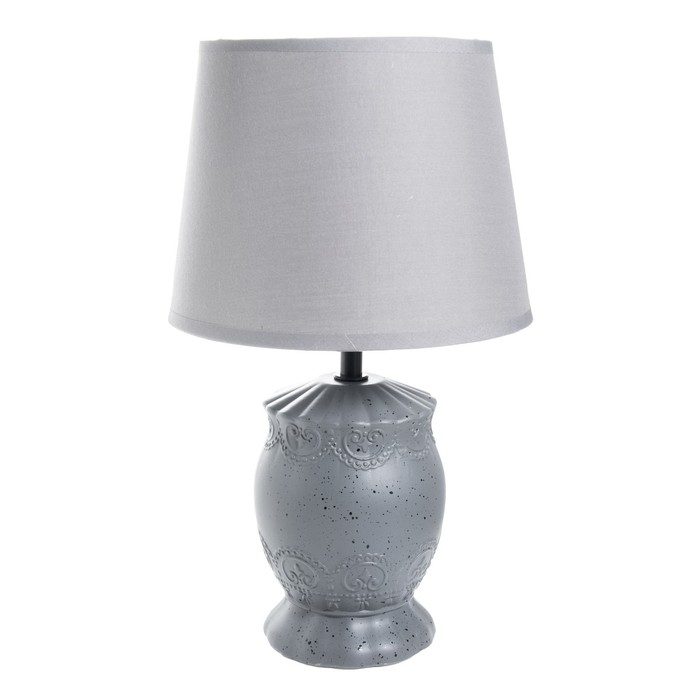Настольная лампа "Аурика" Е14 40Вт серый 20х20х31см RISALUX