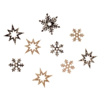 Новогодний декор с подсветкой &laquo;Снежинка&raquo; 8&times;12.5 см, набор 12 шт.