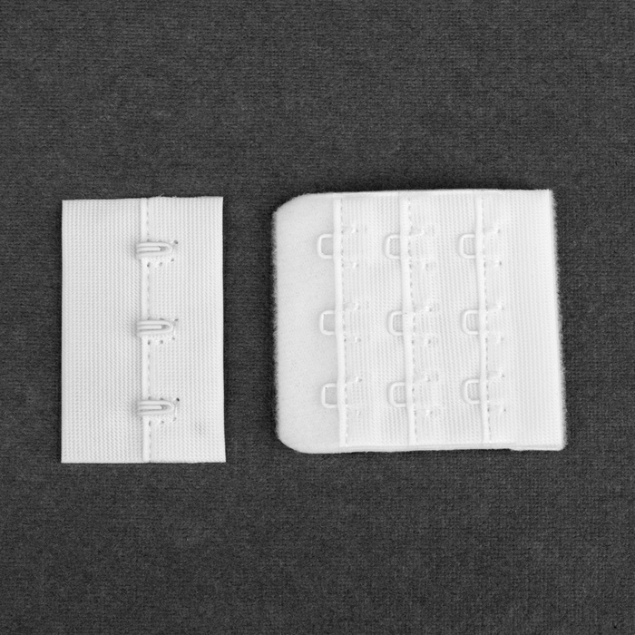 Застёжка для бюстгальтера, 3 ряда 3 крючка, 4,6 &times; 2,7 см, 4,6 &times; 5 см, 10 шт, цвет белый