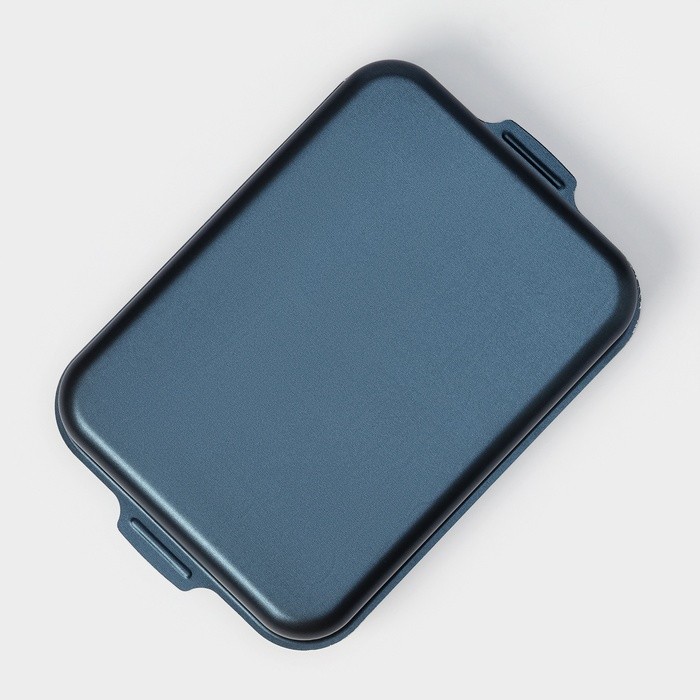 Набор противней &laquo;Лазоньера&raquo;, 3 предмета: 19&times;25 см, 23&times;30 см, 27&times;35 см, h=7 см, антипригарное покрытие, цвет синий