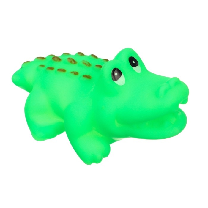 Набор резиновых игрушек для ванны &laquo;Зверята с кругом&raquo;, с пищалкой, 5 шт, виды МИКС, Крошка Я