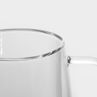 Кружка стеклянная с двойными стенками Magistro &laquo;Адель&raquo;, 400 мл