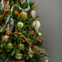 Гирлянда &laquo;Конский хвост&raquo; 10 нитей по 2 м, IP20, медная нить, 200 LED, свечение тёплое белое, 12 В