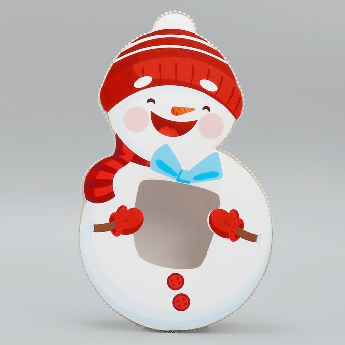 Коробка подарочная &laquo;Снеговик&raquo;, 15.2 х 25.1 х 5 см, Новый год