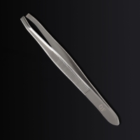 Пинцет &laquo;Premium&raquo; прямой, узкий, 9 см, на блистере, цвет серебристый