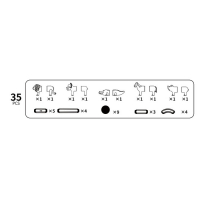 Конструктор магнитный для малышей &laquo;Магические палочки с животными&raquo;, 35 деталей