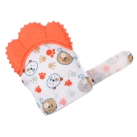 Прорезыватель-рукавичка &laquo;Собачки&raquo;, цвет красный, Крошка Я