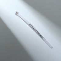 Набор для измерения размера кольца &laquo;Кольцемер-лента, лист&raquo; , 11,5&times;0,8&times;0,8 см, цвет белый