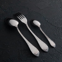 Набор столовых приборов &laquo;Посольский&raquo;, 18 предметов, картонная коробка, цвет серебряный