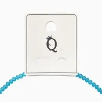 Чокер из бисера &laquo;Хрусталь&raquo;, сердце, голубой в серебре, 37 см + 5 см доп, цепочка