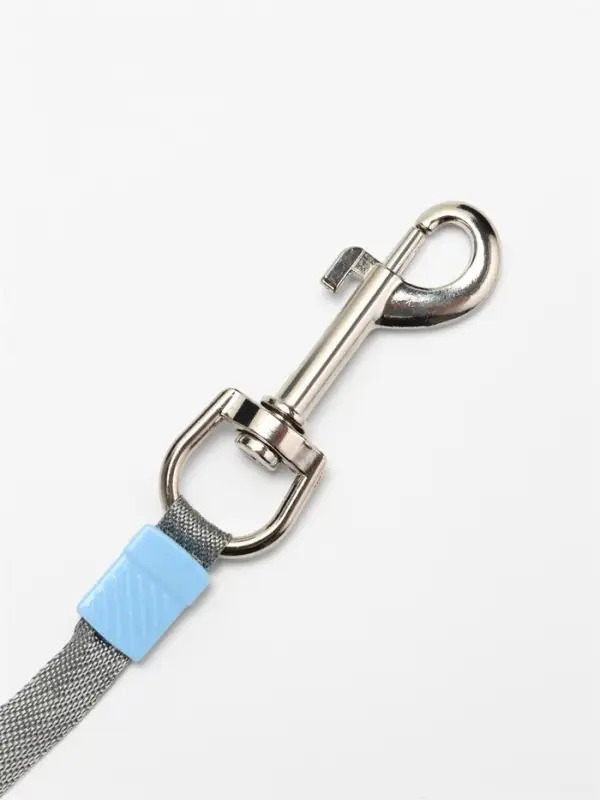 Рулетка - поводок для собак, лента 5 м, голубая