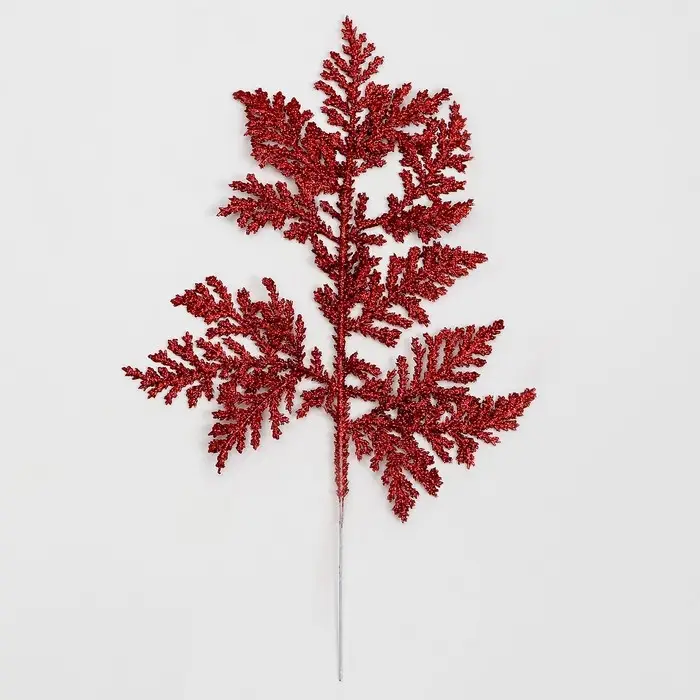Декоративная веточка &laquo;Изумление&raquo; в красном цвете, 0,3 &times; 12 &times; 28 см