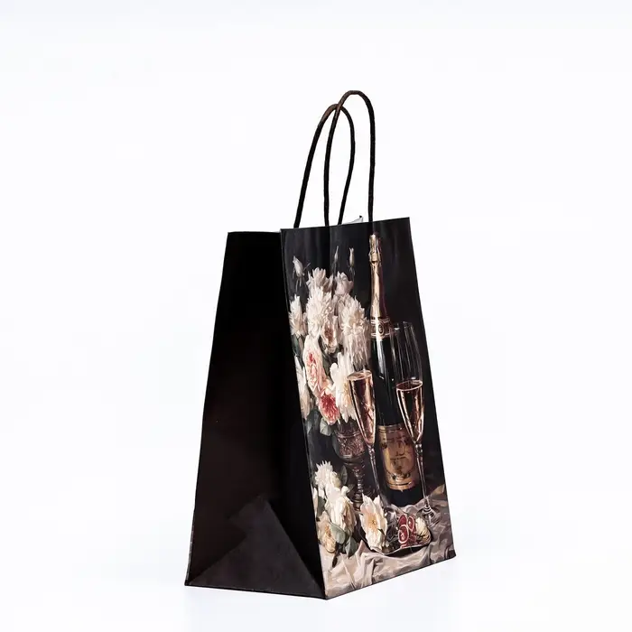 Пакет крафт &laquo;Праздник&raquo; 22&times;12&times;27 см