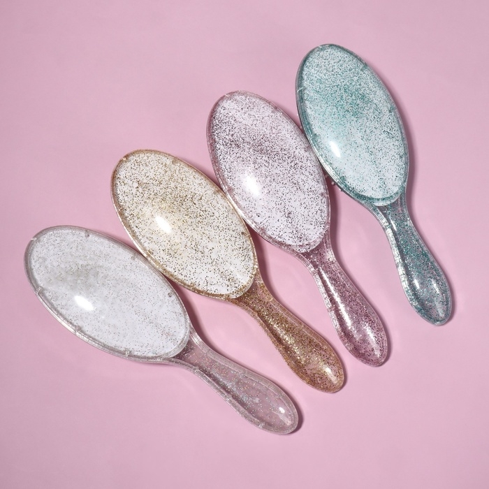 Расчёска массажная, 6,5 &times; 21,5 см, цвет МИКС