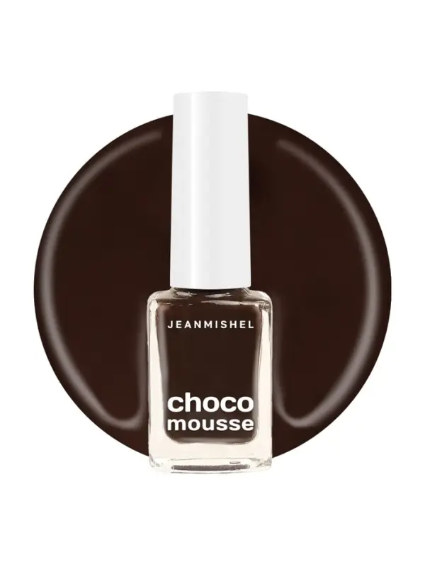 Лак для ногтей горький шоколад Jeanmishel глянцевый тон 467, 6 мл