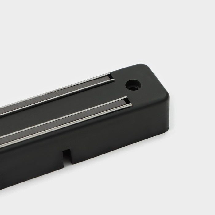 Держатель для ножей магнитный с крючками Доляна &laquo;Линия&raquo;, 34 см