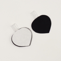 Пяткоудерживатель с петелькой иск кожа силикон 5,8*4,4*0,1см черн ОТ