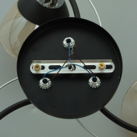 Люстра "Ирида" 3хЕ27 40Вт черно-хромовый 44х44х24 см