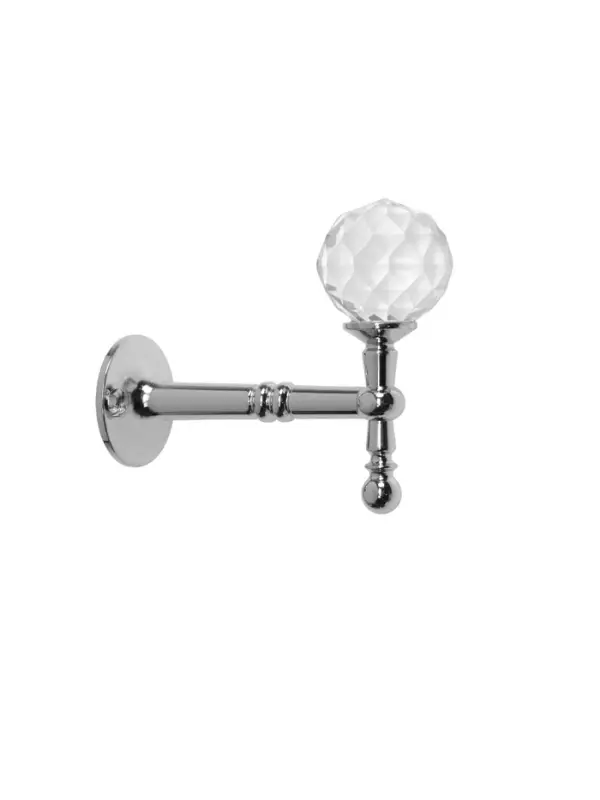 Крючок - держатель для штор на стену CAPPIO KS043, металлический, цвет хром, 2 шт