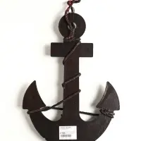 Якорь интерьерный с веревкой "Парусник" красно-коричневый 33х23х2 см