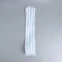 Молния &laquo;Спираль&raquo;, №5, разъёмная, замок автомат, 70 см, белая, голубая