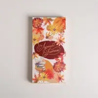 Коробка для шоколада, кондитерская упаковка, &laquo;Лучший учитель&raquo;, 17.3 х 8.8 х 1.5 см