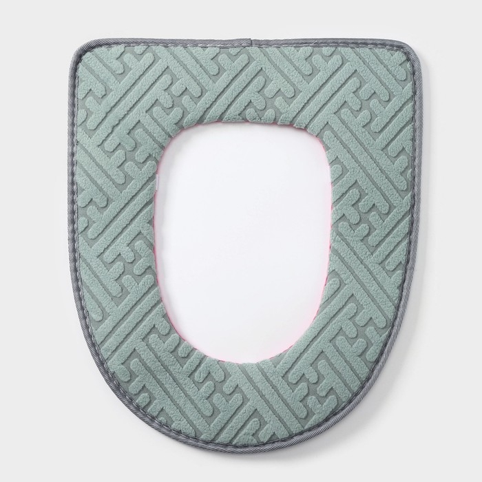 Чехол на сиденье для унитаза на липучках Доляна &laquo;Фили&raquo;, цвет МИКС