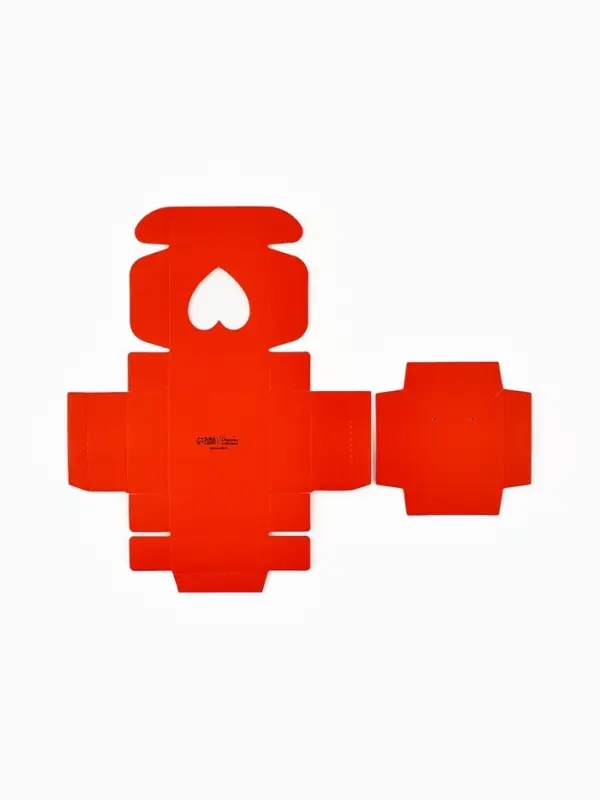 Коробка под бижутерию с окном &laquo;Сердце&raquo;, 7.5 х 7.5 х 3 см