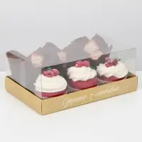 Коробка кондитерская, упаковка, &laquo;Сделано с любовью&raquo; , 22 х 8 х 13,5 см