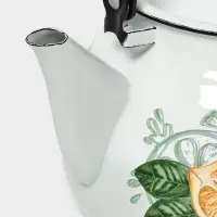 Чайник сферич. с мет.р. 3л (белая)Лимонный сет