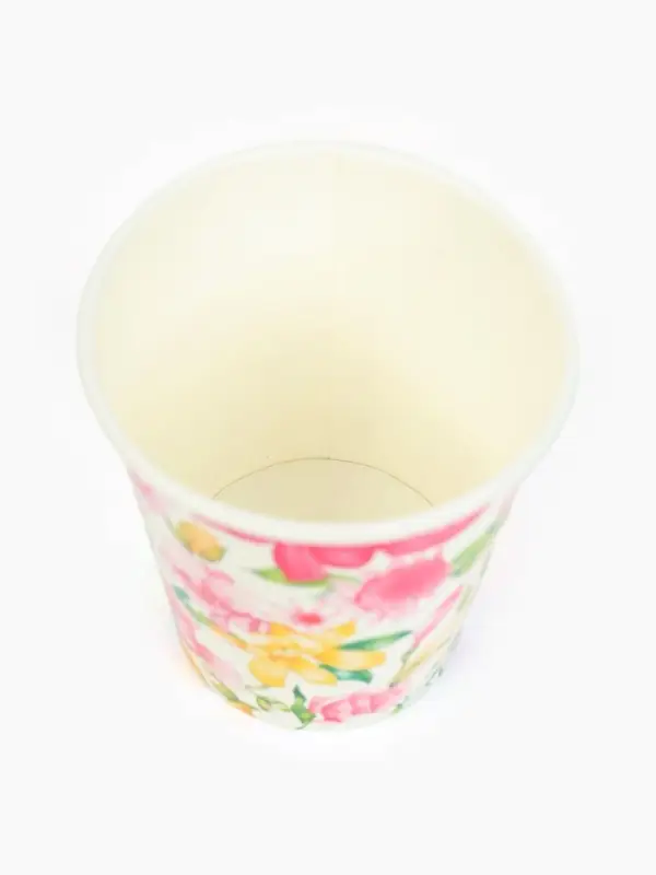 Стакан одноразовый бумажный &laquo;Акварельные цветы&raquo;, 250 мл