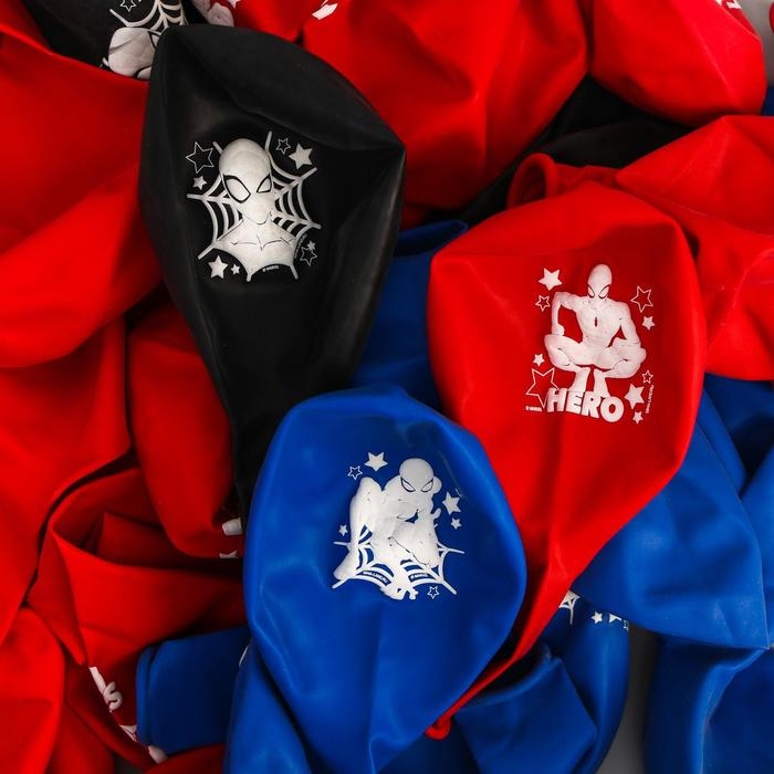 Шар латексный 12" &laquo;Человек-паук&raquo;, 5 шт.