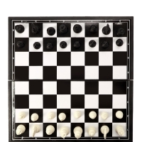 Шахматы 31 х 31 см, король h-5.8 см, d-2.3 см, доска и фигуры пластик