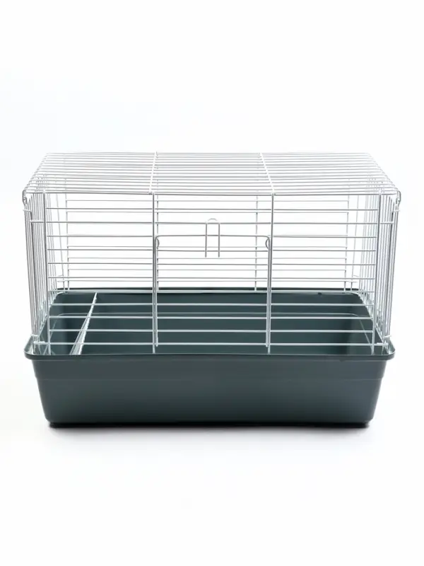 Клетка усиленная для кроликов, 60 х 36 х 40 см, серая