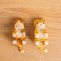 Сувенир &laquo;Цепкий Котёнок&raquo;, 2.5&times;3.5&times;7 см, дерево, оранжевый