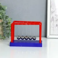 Маятник "Шары Ньютона" сине-красный 8х13х9,5 см