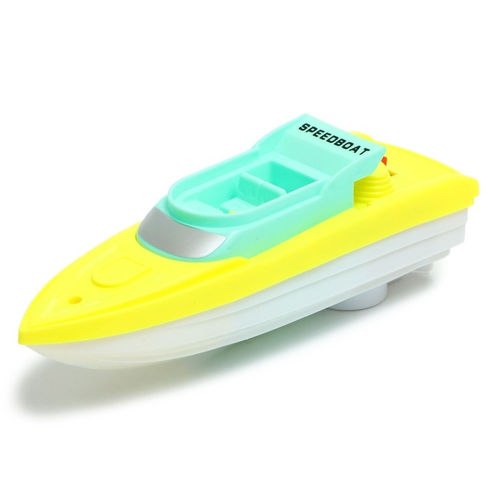 Катер &laquo;Супер скорость&raquo;, работает от батареек, цвет МИКС