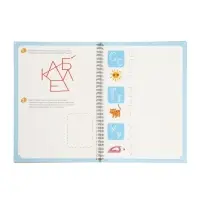 Прописи с углублениями и наклейками "Печатные буквы", 40 страниц,