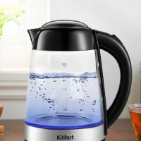 Чайник электрический стеклянный с подсветкой КТ-6125 - 1.7 л