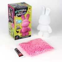 Игрушка помпонами &laquo;Зайка&raquo;, розовый