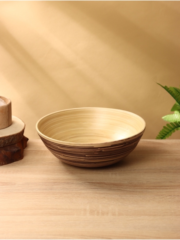 Салатник 25х25х8 см, бамбук