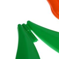 Ограждение декоративное, 30 &times; 225 см, 5 секций, пластик, оранжевый цветок, &laquo;Тюльпан&raquo;