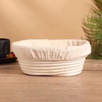 Корзинка с тканевым подкладом, 24х18х9 см, ротанг