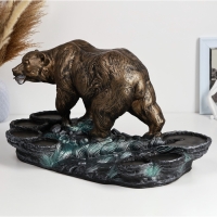 Подставка под бутылку "Медведь" 45х23х25см, цветная