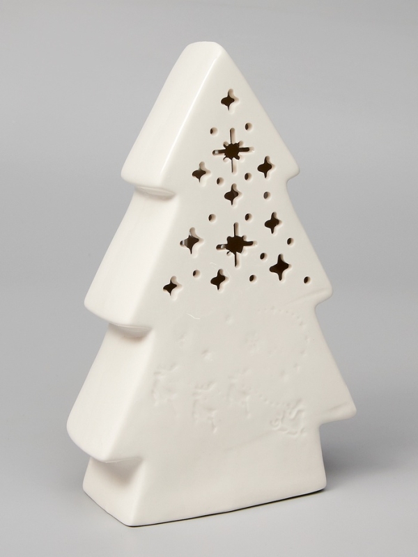 Светодиодная фигура "Волшебная елочка" 20.6х12.5х6, 1 LED, LR44x3(в компл.), Т/БЕЛЫЙ